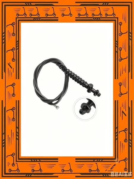AAD0477165001 Трос тормоза для G30Max, Улучшение безопасности, Сталь, 137.5 см, Чёрный 89
