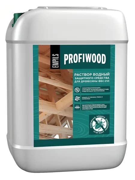 Антисептик для дерева Profiwood Антижук ФБС-255, биоцидный, 5 л, бесцветный