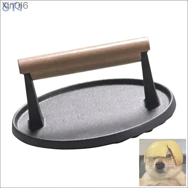 Чугунный гриль-пресс 17,5x8см