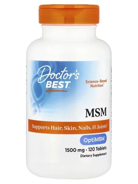MSM для суставов и связок Doctor's Best МСМ 1500 мг 120 таблеток