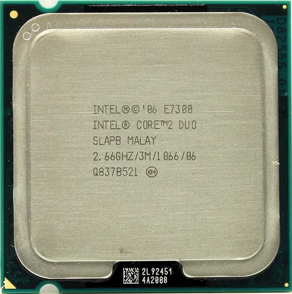Процессор Socket LGA 775 Core 2 Duo E7300 ( 2 ядра / 2660 МГц / 2,66 ГГц / кэш 3 Мб / шина 1066 МГц )