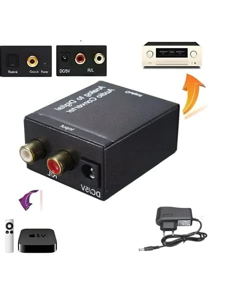 Аналого-цифровой преобразователь, Analog to Digital Audio Converter (RCA to Coaxial+Toslink)