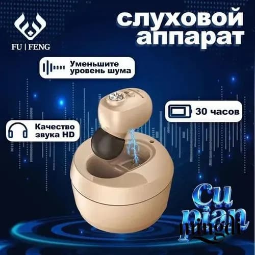 Цифровой слуховой аппарат внутриушной с зарядным устройством для пожилых людей и взрослых