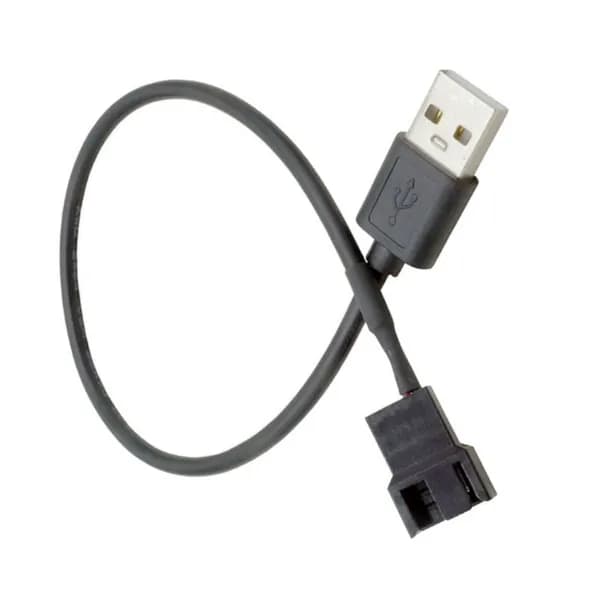 Кабель-адаптер вентилятора компьютера USB 5V-30 см-от до 4Pin