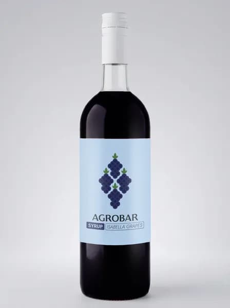 Сироп AGROBAR Виноград Изабелла для коктейлей и лимонадов, 1 л