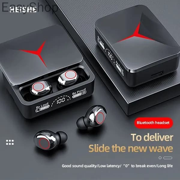 Наушники беспроводные с микрофоном TWS для айфон андроид телефона, Bluetooth, USB Type-C, черный
