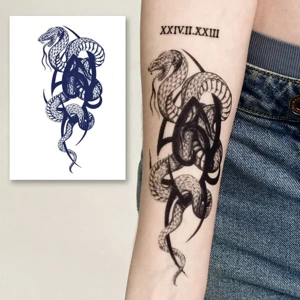 Tattoo'шки Временные тату БЕЗ ПЛЕНКИ (темнеют через 24 часа) 11*18см