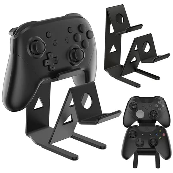 Металлическая подставка для геймпадов PS5, PS4, Xbox и Switch, чёрная