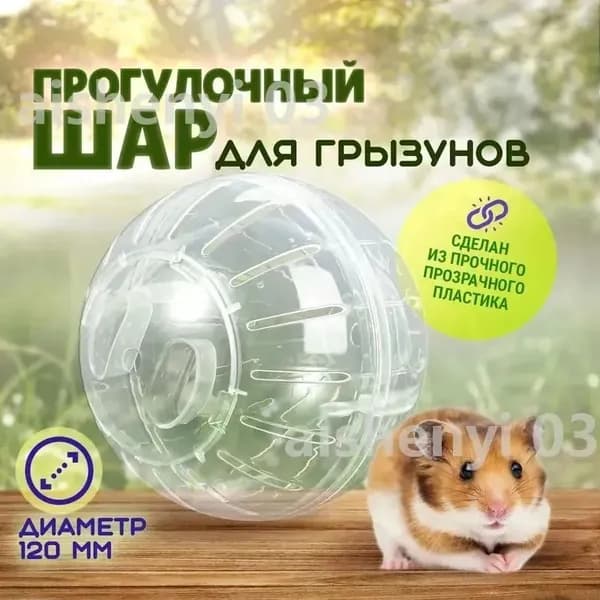 Мяч для бега хомячков, подходит для хомячков, мышей и грызунов. Примерный диаметр: 12 сантиметров. Цвет: прозрачный.