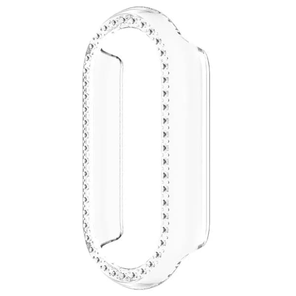 (1 шт.) Чехол со стразами для Xiaomi Band 10/10 NFC, прозрачный