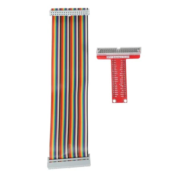 Плата расширения RPi GPIO Breakout + собранный ленточный кабель T-образный адаптер 20 см FC40 40-контактный плоский для 3 2 моделей B и B+ SC05