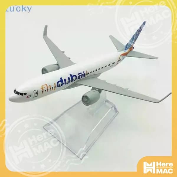 Металлическая модель самолета Fly Dubai, 16 см