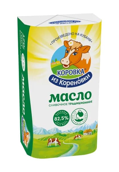 Масло сливочное Коровка из Кореновки Традиционное 82.5%, 170г