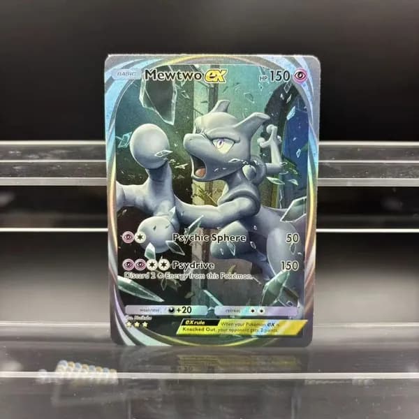 Самодельная коллекционная одиночная карта TCG POCKET EX Иви, Гиратина, Мьюту, Палкия. Классическая игровая аниме-карта, подарочная игрушка