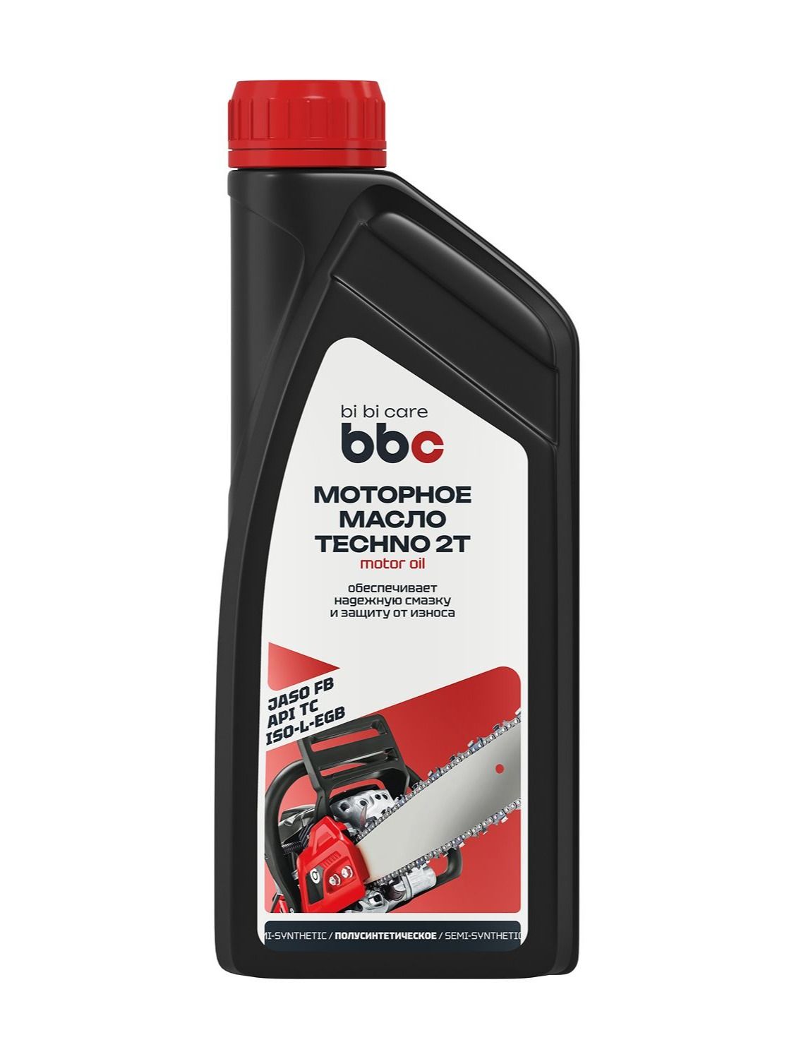 BiBiCare TECHNO 2Т Масло моторное, Полусинтетическое, 1 л