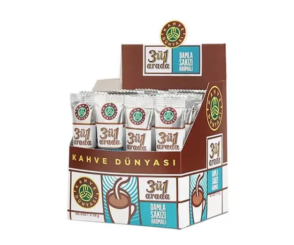 Kahve Dunyasi Растворимый кофе со вкусом жевательной резинки 40-дек 3-в-1