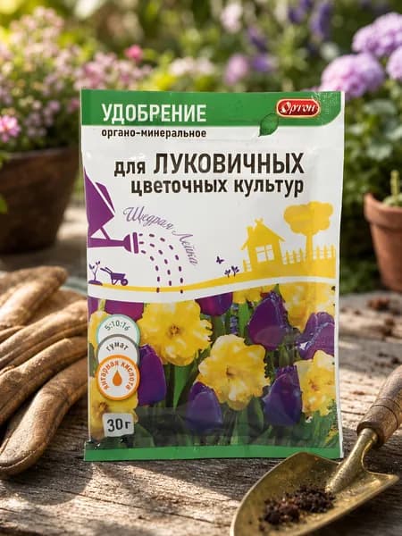 Удобрение Ортон Тукосмесь для луковичных цветочных культур, органоминеральное, гранулы, 30 г