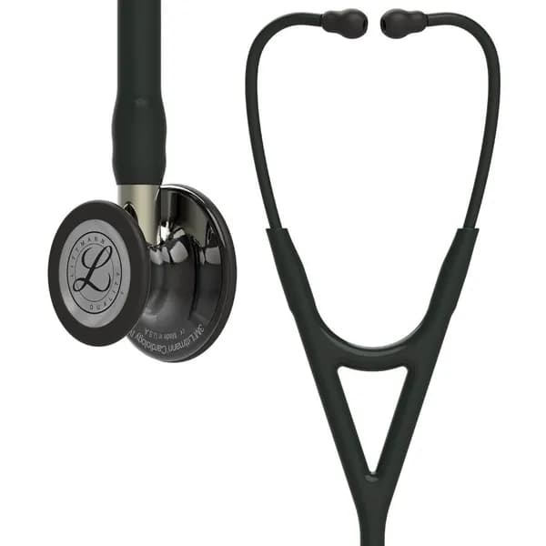 Стетоскоп Littmann Cardiology IV Черный с дымчатым колоколом и стеблем шампань, 69 см, 6204