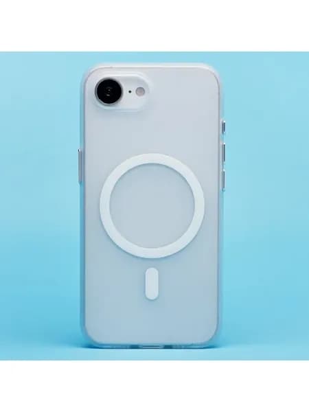 Чехол-накладка для Apple iPhone 16e (белый матовый прозрачн