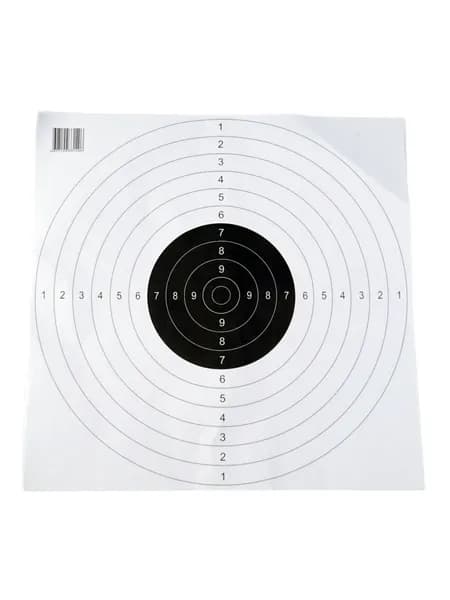 Мишень Remington №4, спортивная, черная (500x500 мм) 10 штук