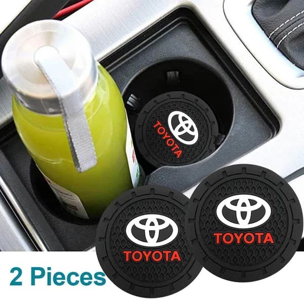 2 шт. силиконовые нескользящие подставки под стакан для Toyota, коврики в подстаканник, защита от царапин, универсальные для авто