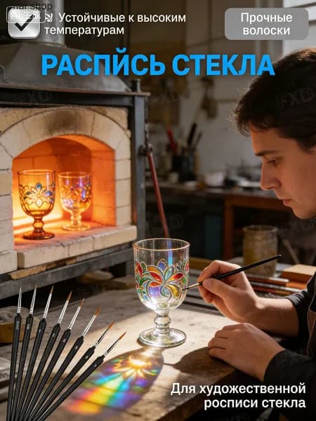 Кисти для росписи лиц кукол и BJD 11 шт, набор ультратонких кистей для мейкапа игрушек. Тонкие кисти для рисования ресниц и губ кукол; профессиональный набор для ООАК и кастомизации.