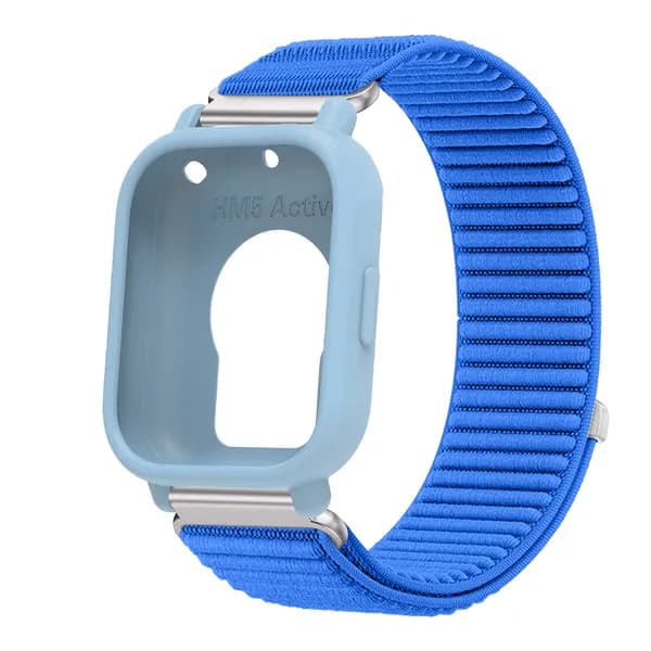 Нейлоновый ремешок с силиконовым чехлом, совместимый с Redmi Watch 5 Lite. Имеет тканый дизайн с эластичностью для мягкой и удобной посадки.