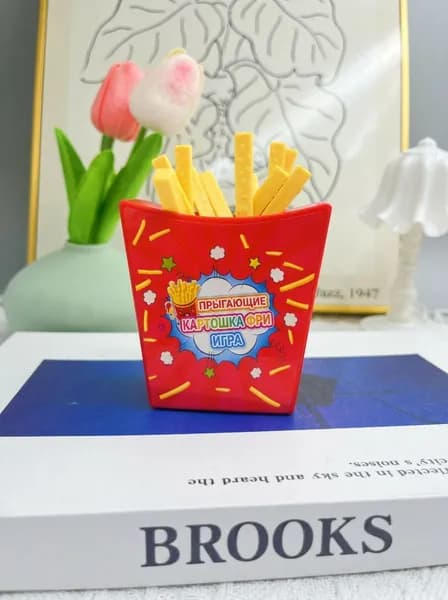 Трюковая игрушка, картошка фри, пластик, 15 см, 1 шт