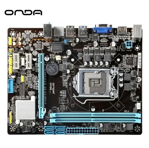 Материнская плата Onda H110S (H110S) - LGA 1151, Intel H110, 2xDDR4-2133 МГц, аудио 7.1, Micro-ATX