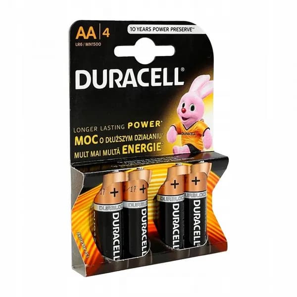 Батарейка AA, L (щелочной) тип, 1,5 В, 4 шт