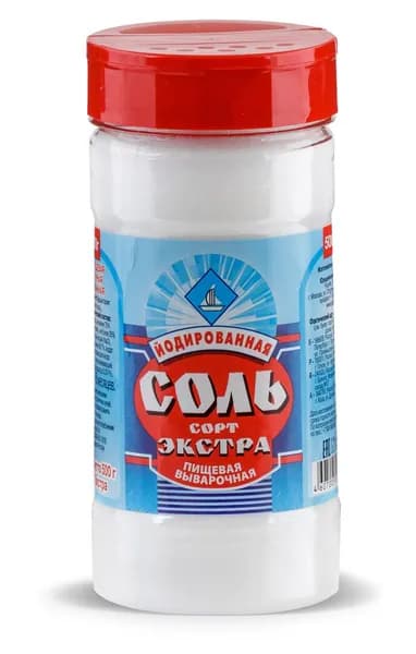 Соль Salina Экстра пищевая поваренная йодированная, 500г