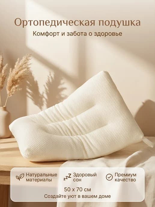 Подушка ортопедическая с эффектом памяти
