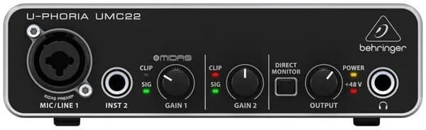 Звуковая карта BEHRINGER U-PHORIA UMC22