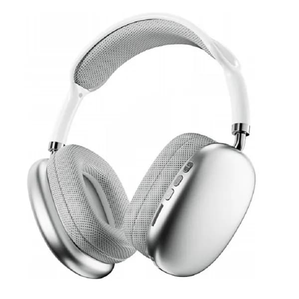 Наушники беспроводные с микрофоном P9pro max, Bluetooth, USB Type-C, 3.5 мм, белый
