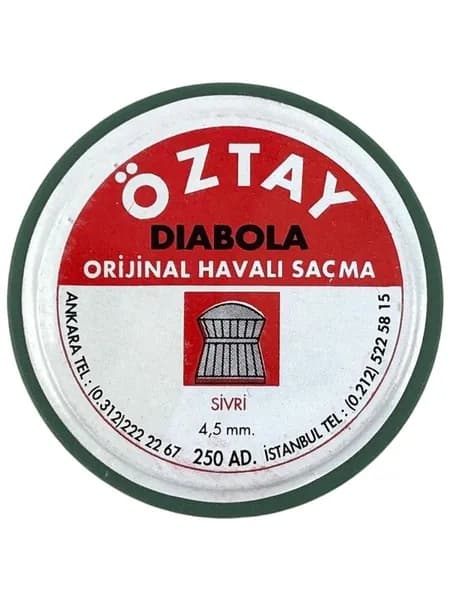 Пули Super Oztay Diabolo калибра 4,5 мм 0,51гр, остроконечные 250шт