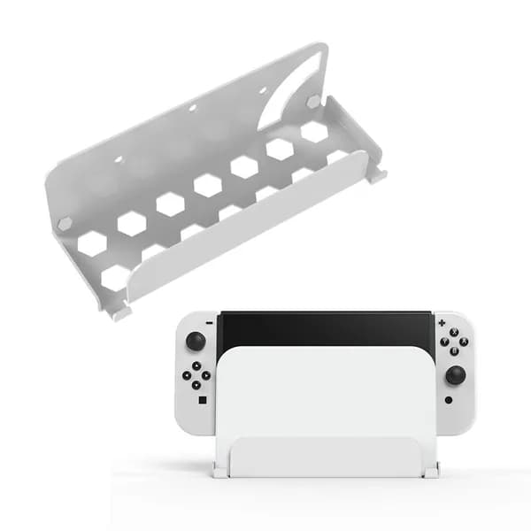 настенный держатель для Nintendo Switch OLED, белый, 180x65x56 мм