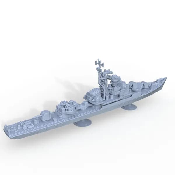 Военная модель, масштаб 1:2000 советский сторожевой корабль проекта 50 Росомаха (ватерлиния)