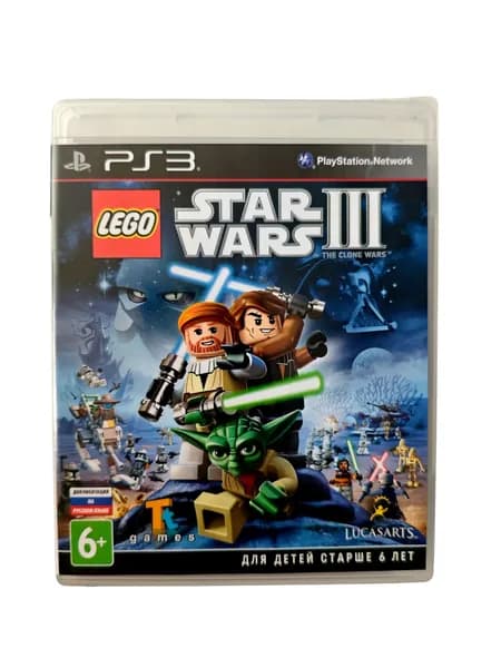 Диск LEGO Star Wars 3 The Clone Wars PS3. Товар уцененный