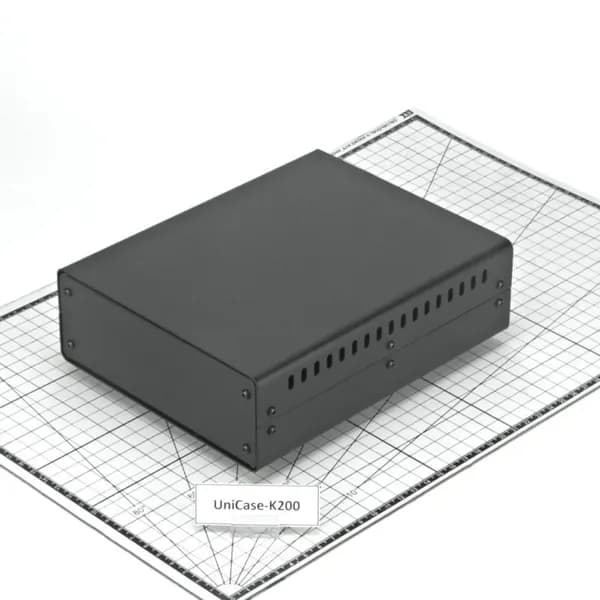 UniCase-K200 Универсальный металлический корпус для радиоэлектронных устройств. Внеш.размеры (ШхГ-В) 160х200-60