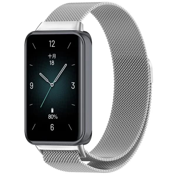 Магнитный ремешок, совместимый с Honor Band 9/Band 10, браслет из миланской нержавеющей стали, магнитная застежка, удобный в носке.