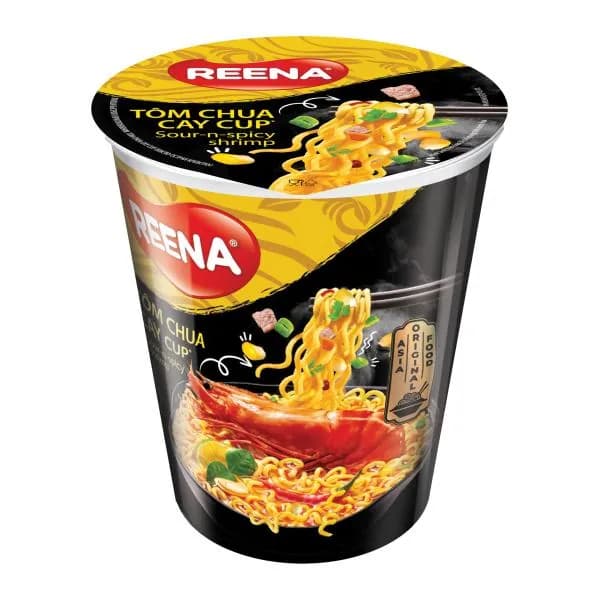 Лапша быстрого приготовления со вкусом Кисло-острая креветка Reena 65г