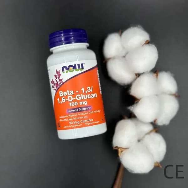 NOW Foods Beta-1,3/1,6-D-Glucan 100 mg 90 Veg Capsules, Нау Фудс Бета-1,3/1,6-D-глюкан, 100 мг, 90 растительных капсул
