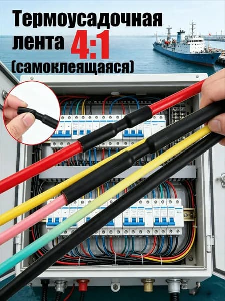Термоусадочная лента 4:1 (самоклеящаяся), 1/2/3 рулон