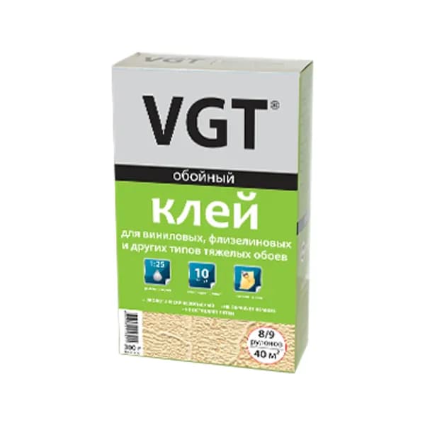 VGT/ВГТ Клей для виниловых, флизелиновых и других видов тяжелых обоев 0.3 кг