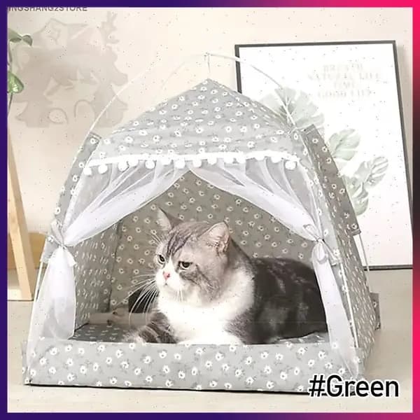 Домик-палатка для животных: кровать для собак и котов на все сезоны.