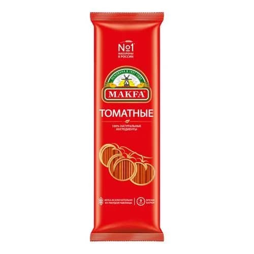 Макаронные изделия Makfa Спагетти томатные цветные 500 г (2 шт)