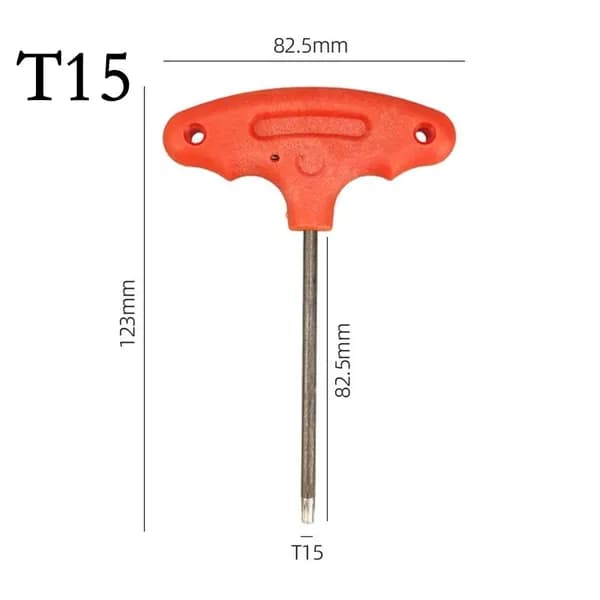 Отвёртка T6/T8/T15, внутренний шестигранный ключ в форме буквы Т, отвёртки с рукояткой, ремонтный ключ