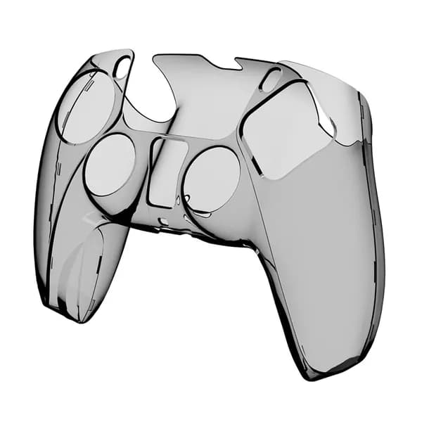 Защитный прозрачный матовый чехол для PS5, чёрный