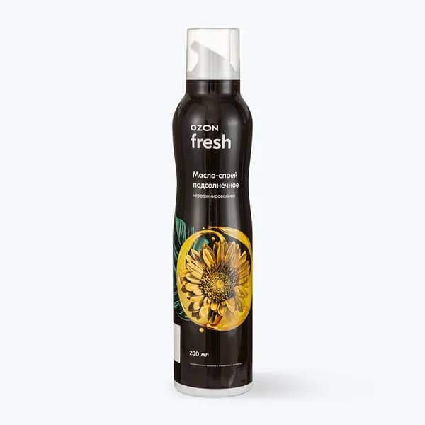 Масло-спрей подсолнечное нерафинированное 200 мл, Ozon fresh