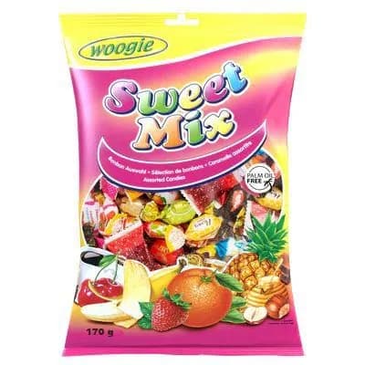 Конфеты леденцовые ассорти WOOGIE Sweet Mix (Австрия) 170 гр.